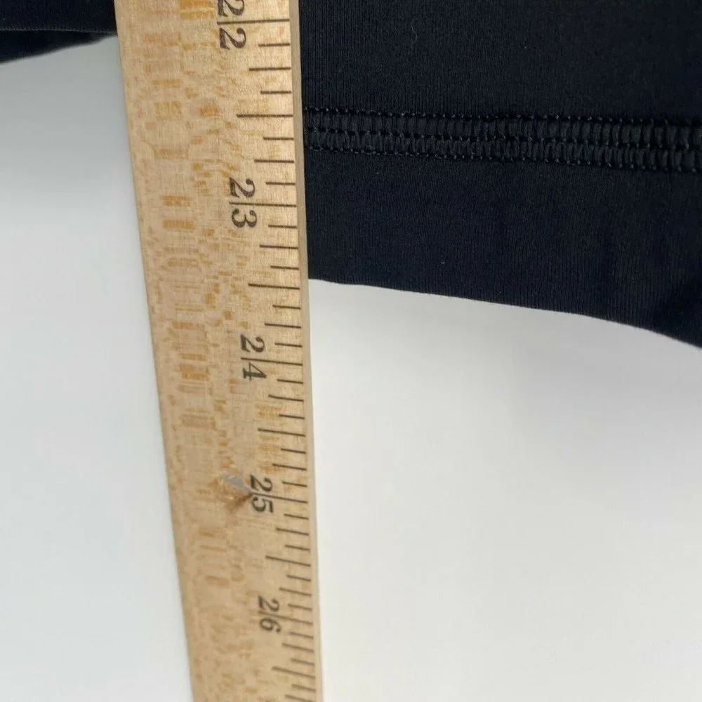 Lululemon All The Right Places Yoga Leggings Size 4 Mid Rise Stretch Crop Black - Picture 10 of 10